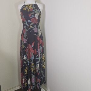 Lulus Exclusive Dress 6 A Dream Realized Blue Floral Print Maxi Wedding Party